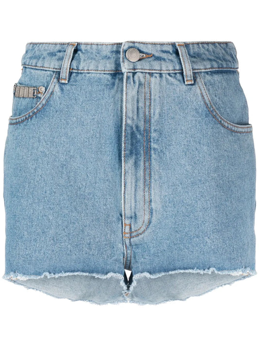 High-Waisted Denim Shorts