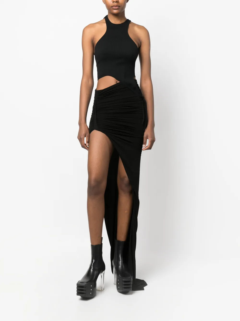 Asymmetric Maxi Skirt