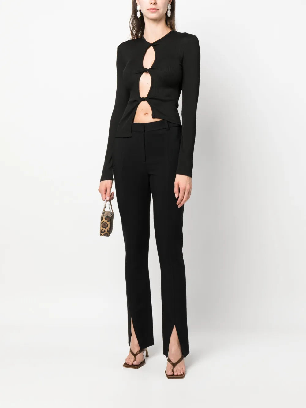 Twisted-Effect Cut-Out Top