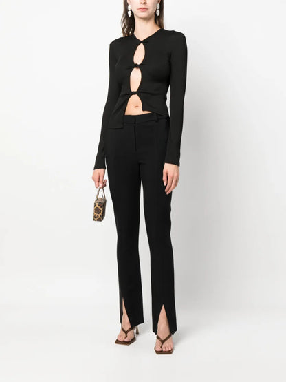 Twisted-Effect Cut-Out Top