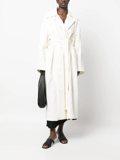 Double-Breasted Cotton Coat