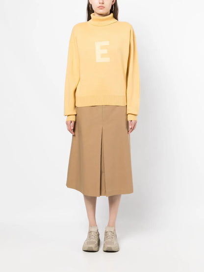 Embroidered-Logo Turtleneck Jumper