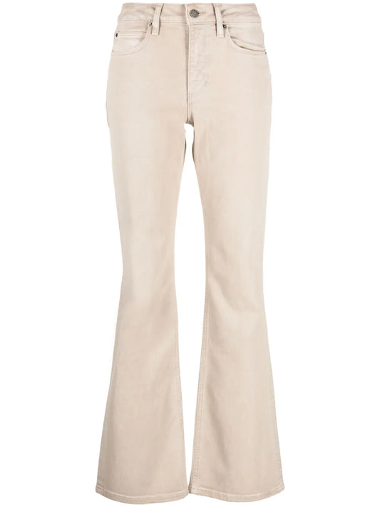 Flared Logo-Print Jeans