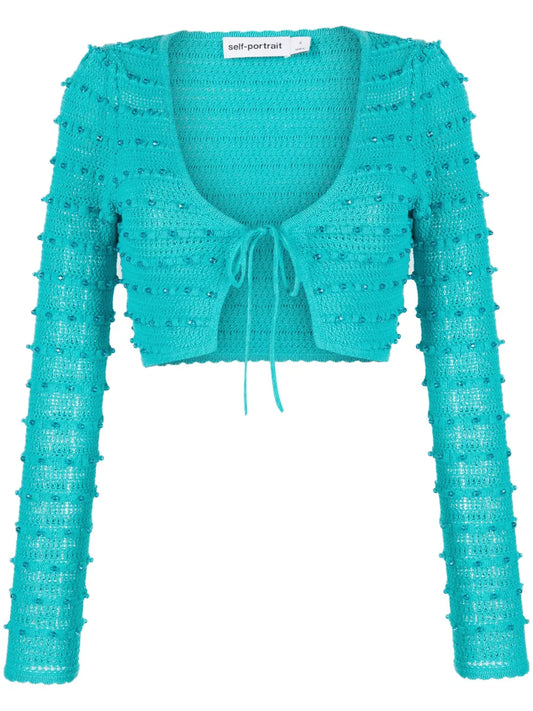 Beaded Knitted Cardigan