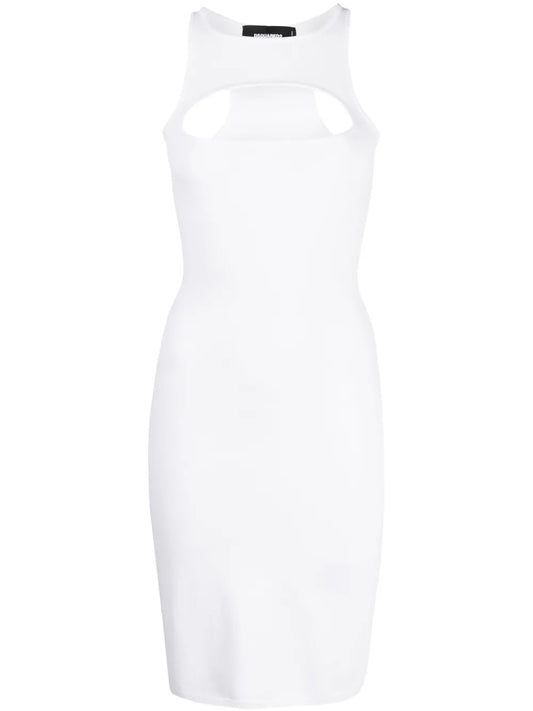 Cut-Out Knitted Dress