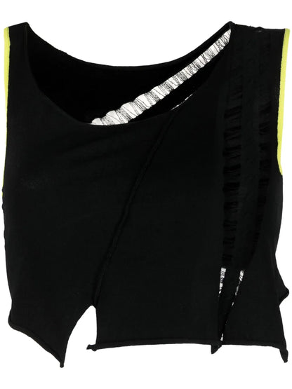 Float Asymmetric Cropped Top
