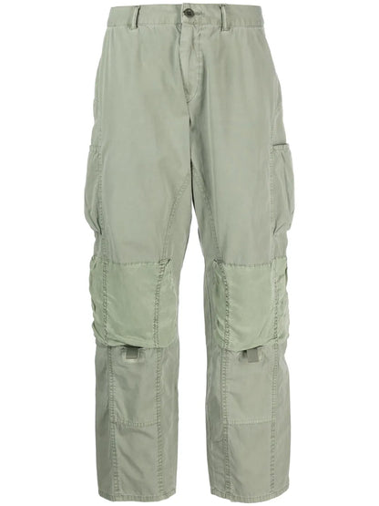 Mid-Rise Straight-Leg Work Trousers