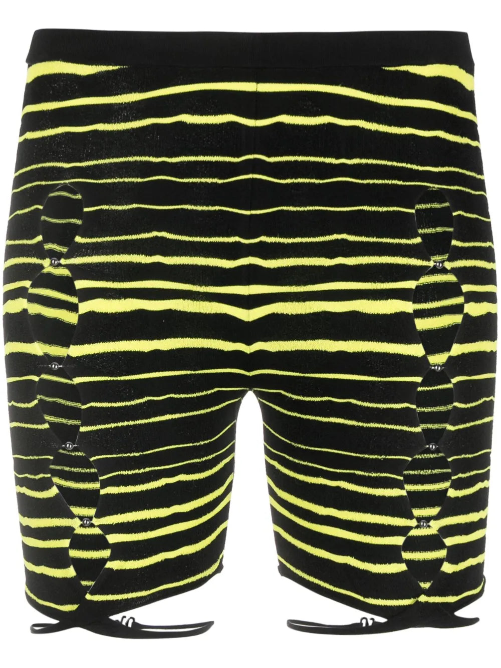 Striped Cut-Out Shorts