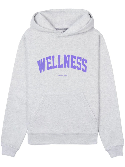 Wellness Motif-Print Hoodie