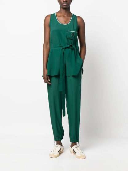 Logo-Print Sleeveless Top