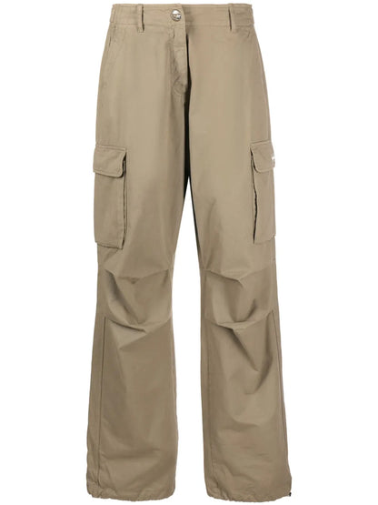 Wide-Leg Cargo Trousers