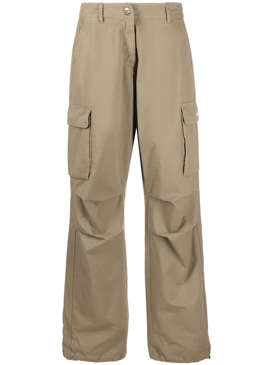 Wide-Leg Cargo Trousers