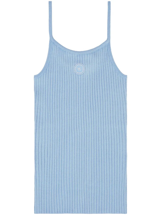 Logo-Patch Ribbed Tank Top
