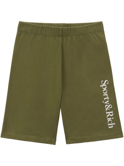 Serif Logo-Print Shorts