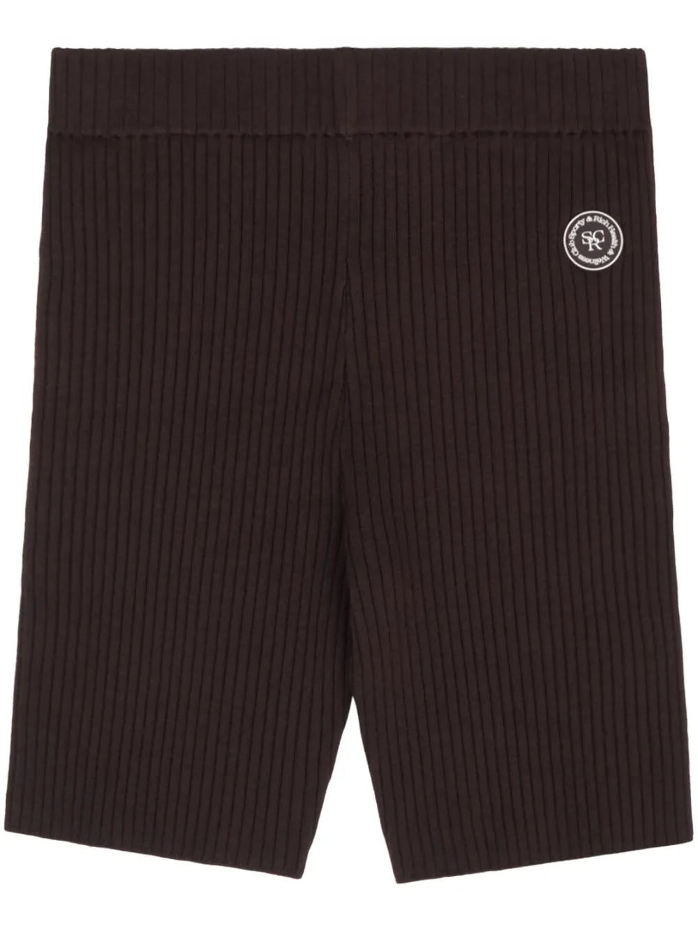 Logo-Patch Ribbed Biker Shorts