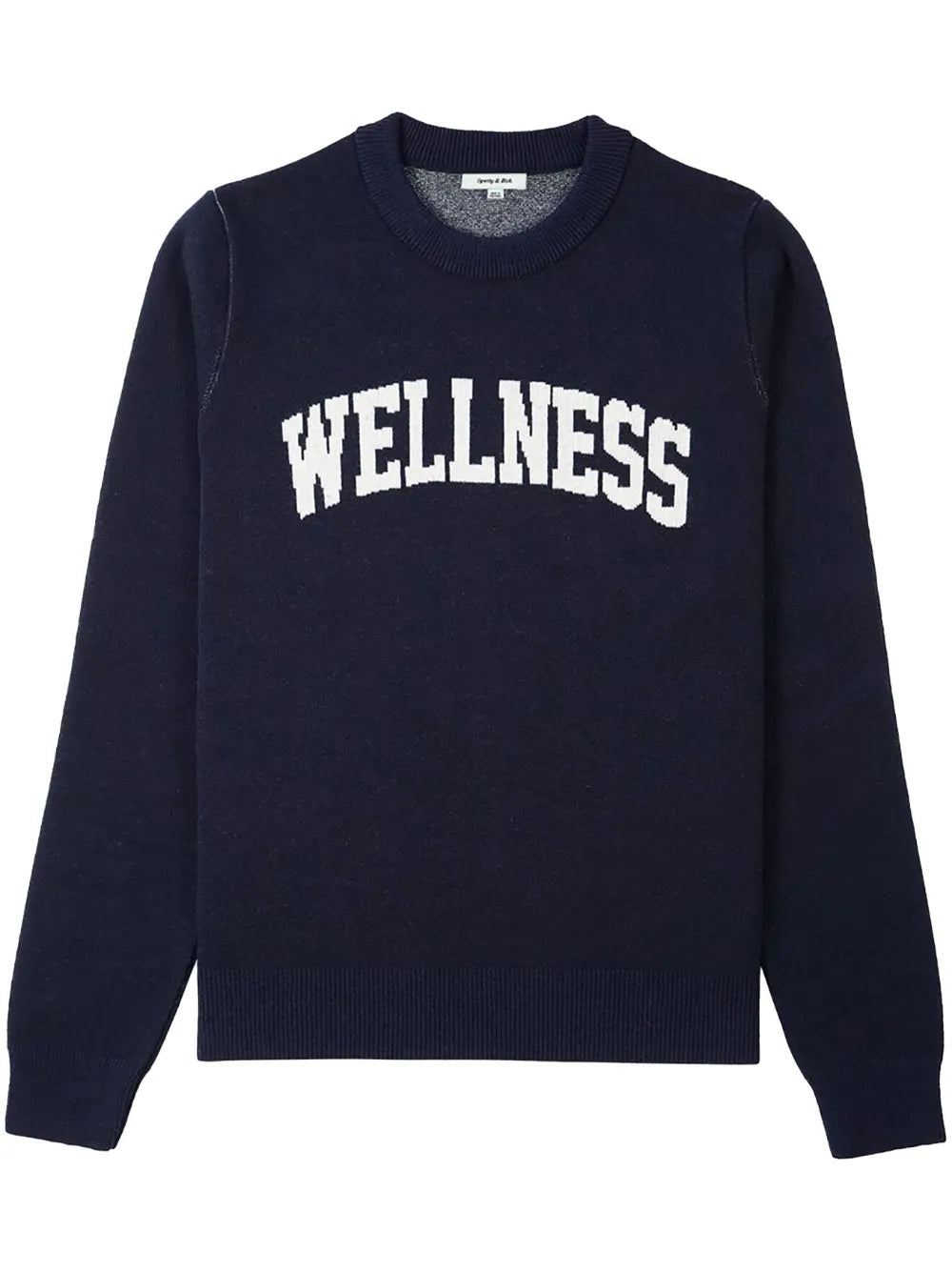 Text-Print Wool Jumper