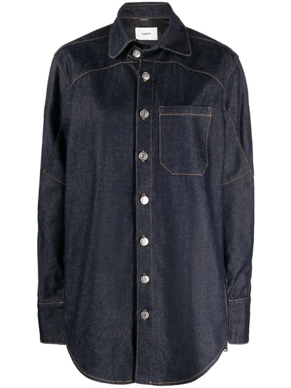 Moto Oversized Denim Shirt