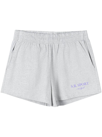 Wimbledon Mélange-Effect Shorts