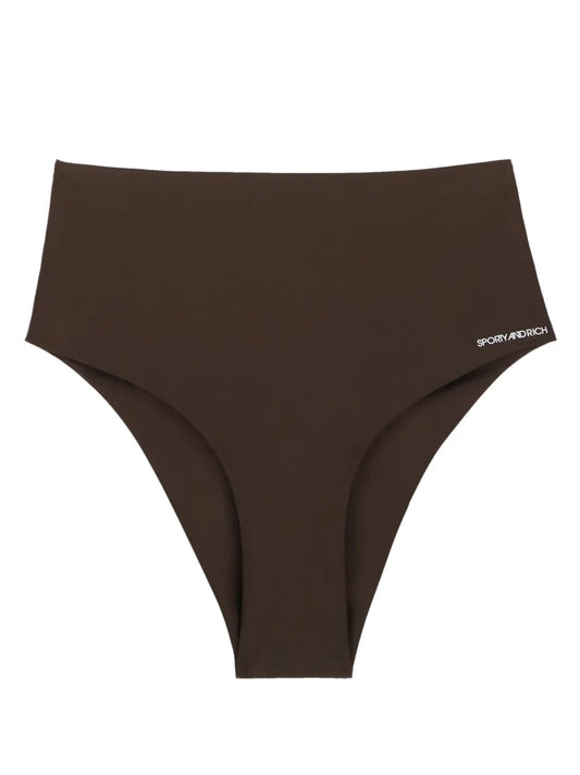 Jane Logo-Print Bikini Bottoms