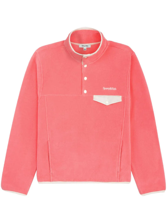 Logo-Embroidered Polar Sweatshirt