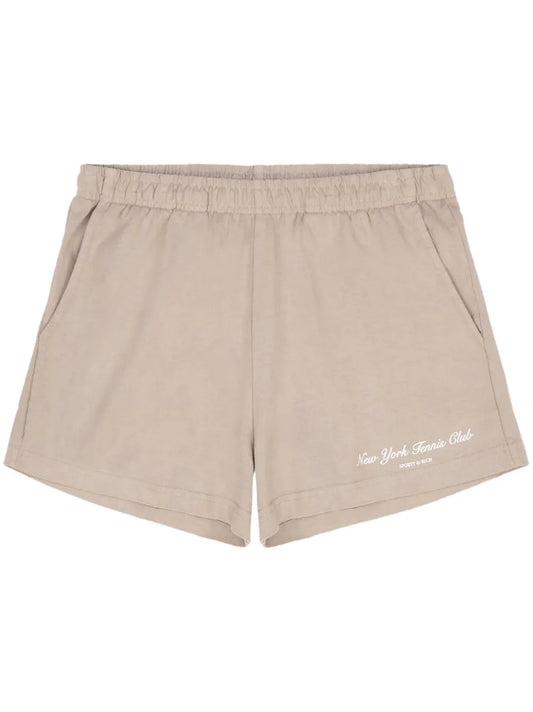 Logo-Print Elasticated-Waistband Shorts