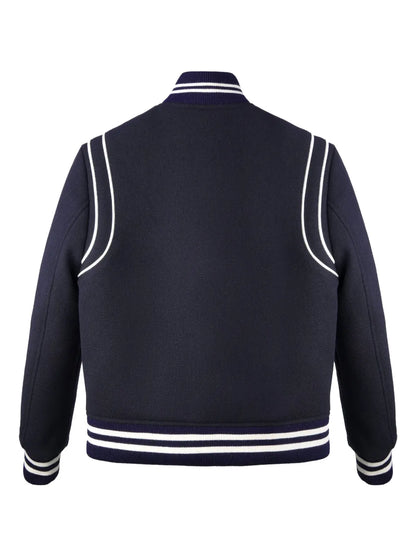 Connecticut Crest Logo-Embroidered Varsity Jacket