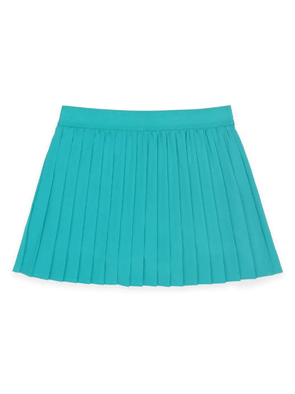 Logo-Print Pleated Tennis Skirt