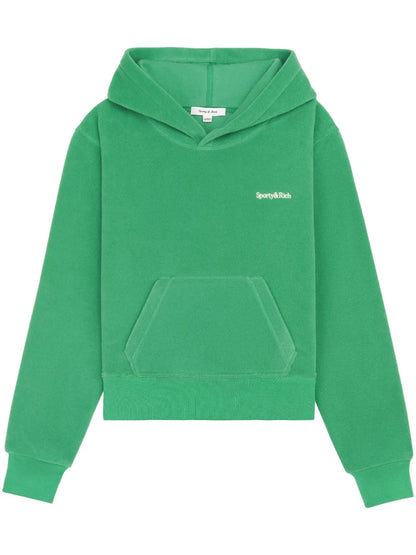 Logo-Embroidered Fleece Hoodie