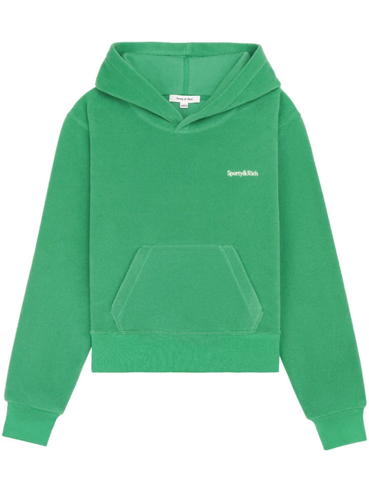 Logo-Embroidered Fleece Hoodie