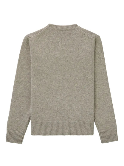 Logo-Embroidered Wool Jumper