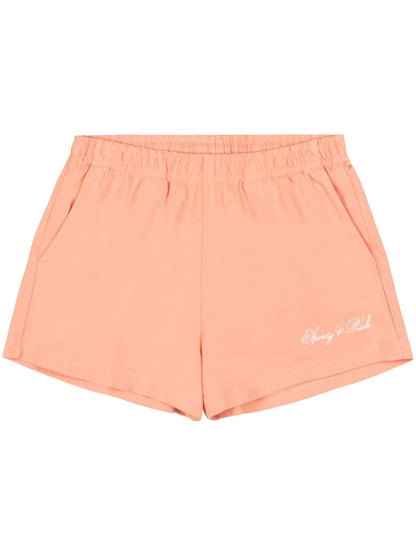 Logo-Print Cotton Shorts
