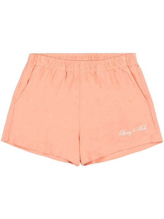 Logo-Print Cotton Shorts