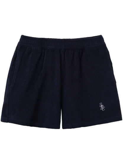 Embroidered-Logo Cotton Shorts