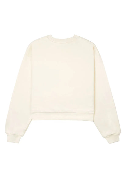 Logo-Print Cropped Sweatshirt