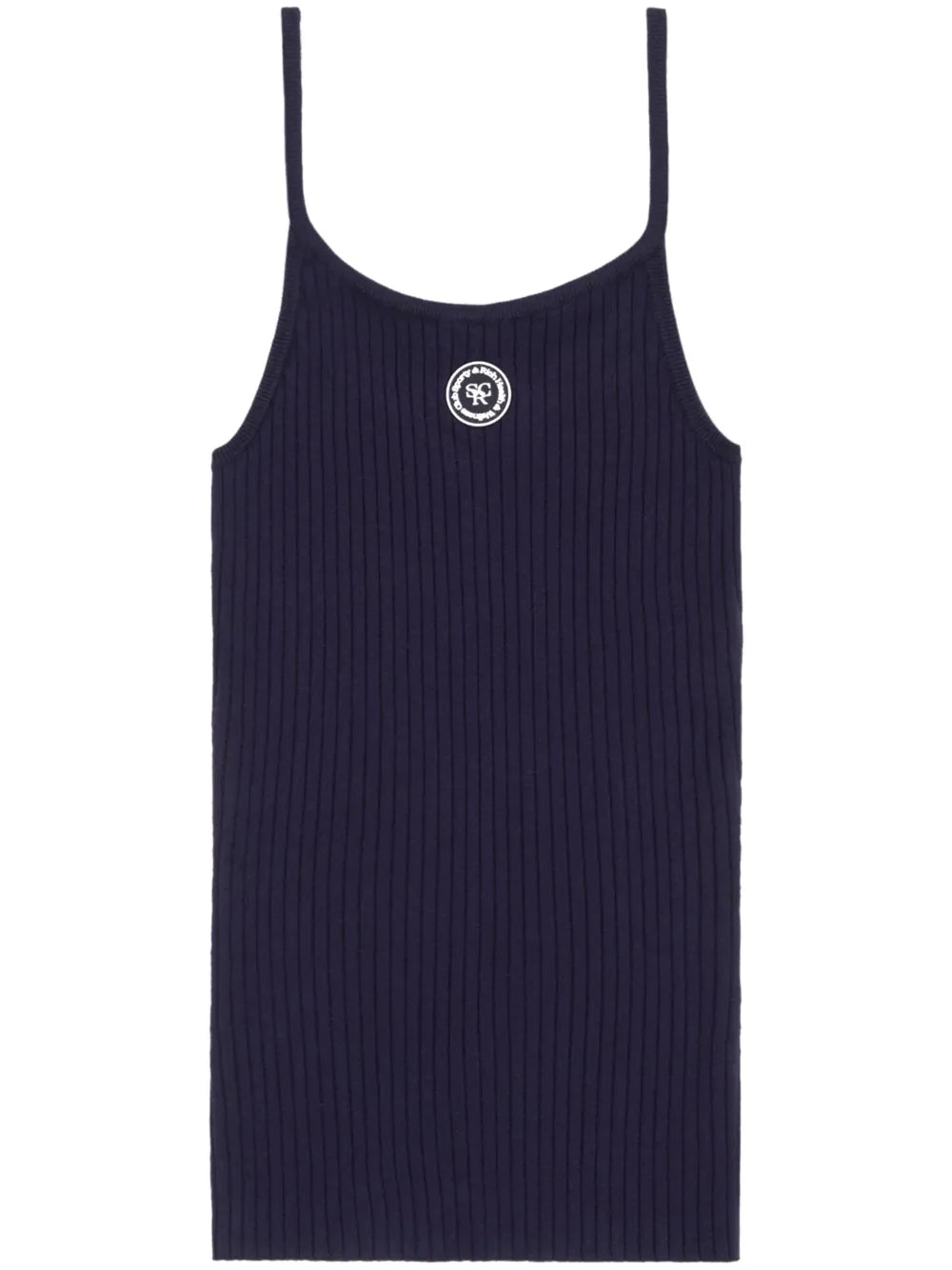 Logo-Patch Ribbed Tank Top