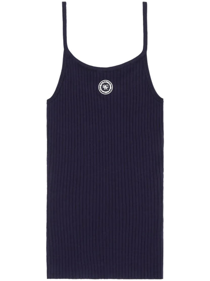 Logo-Patch Ribbed Tank Top