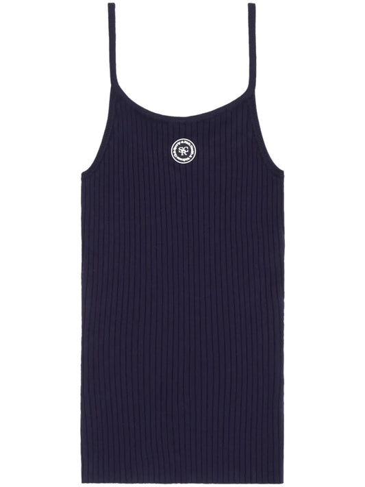 Logo-Patch Ribbed Tank Top
