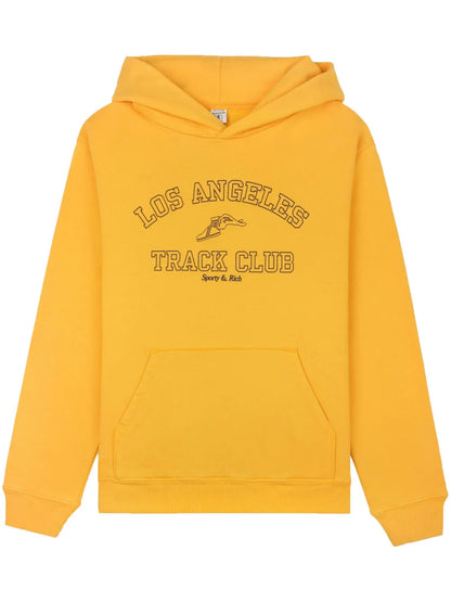 Track Club Logo-Print Hoodie