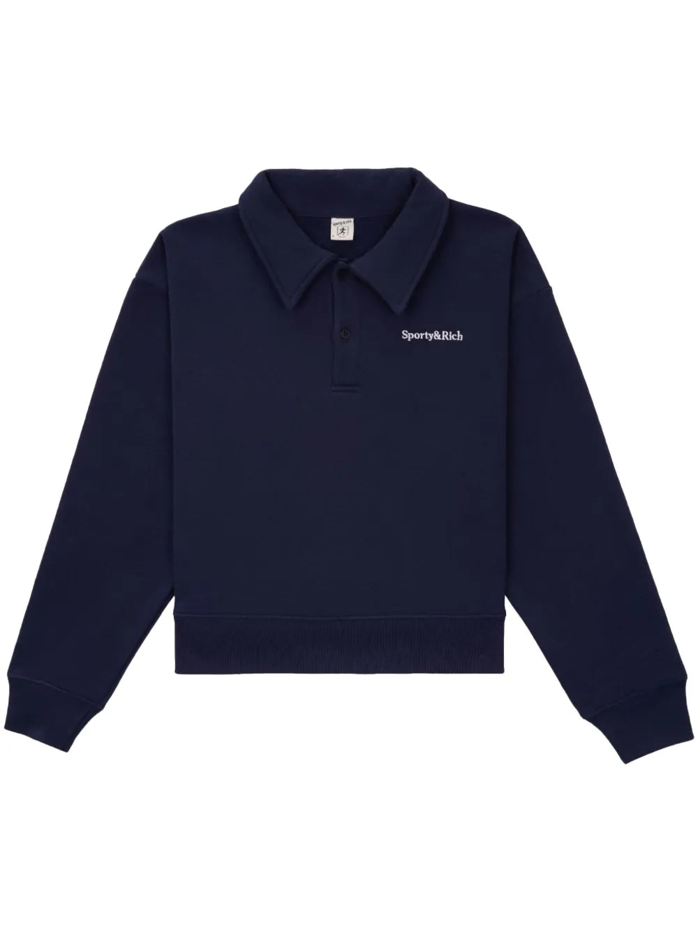 Embroidered-Logo Polo Sweatshirt