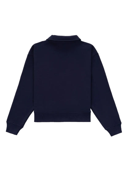 Embroidered-Logo Polo Sweatshirt