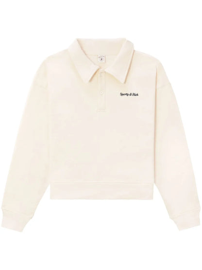 Logo-Embroidered Cotton Jumper