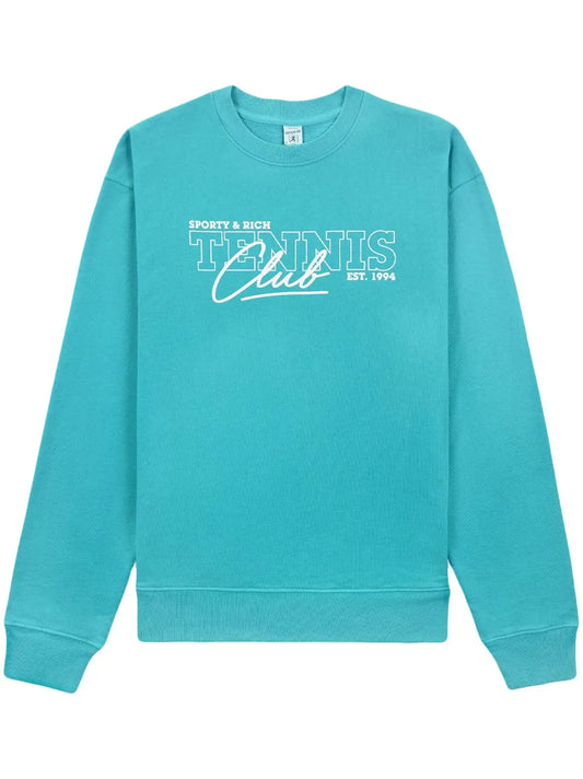80S Tennis Club Cotton Sweatshirt