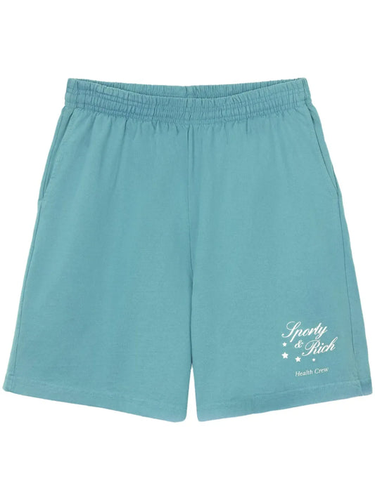 Stars Health Logo-Print Shorts