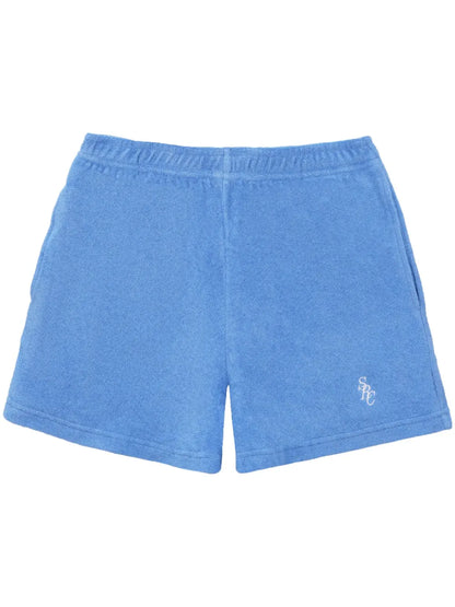Embroidered-Logo Terry Shorts