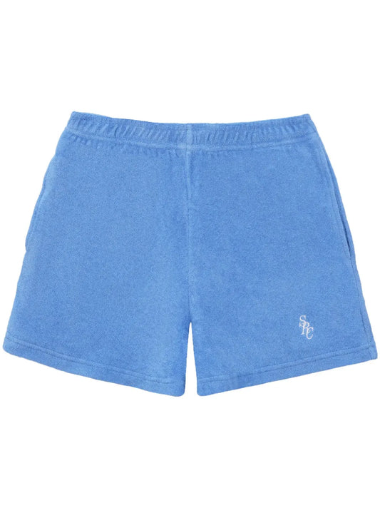 Embroidered-Logo Terry Shorts