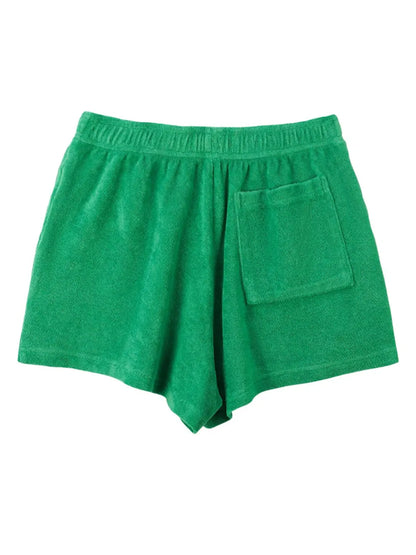 Logo-Embroidered Terry-Cloth Shorts