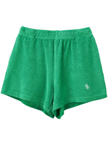 Logo-Embroidered Terry-Cloth Shorts