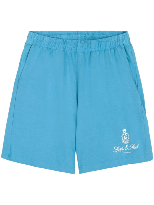 Vendome Logo-Print Cotton Shorts