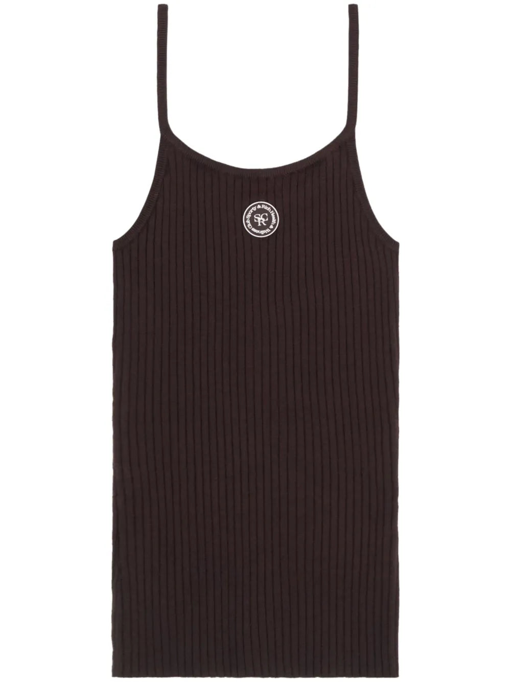 Logo-Patch Ribbed Tank Top