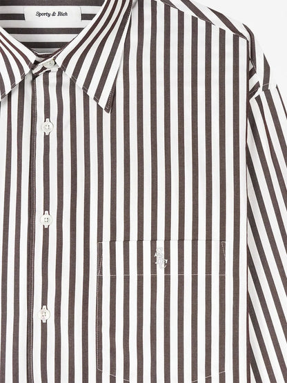 Oversized Striped Cotton Shirt